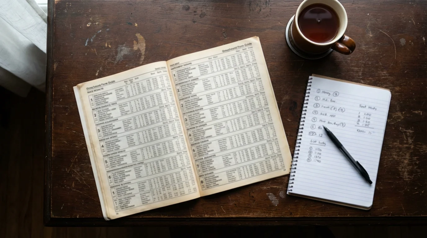 Greyhound form guide showing recent results and sectional times at Monmore Green